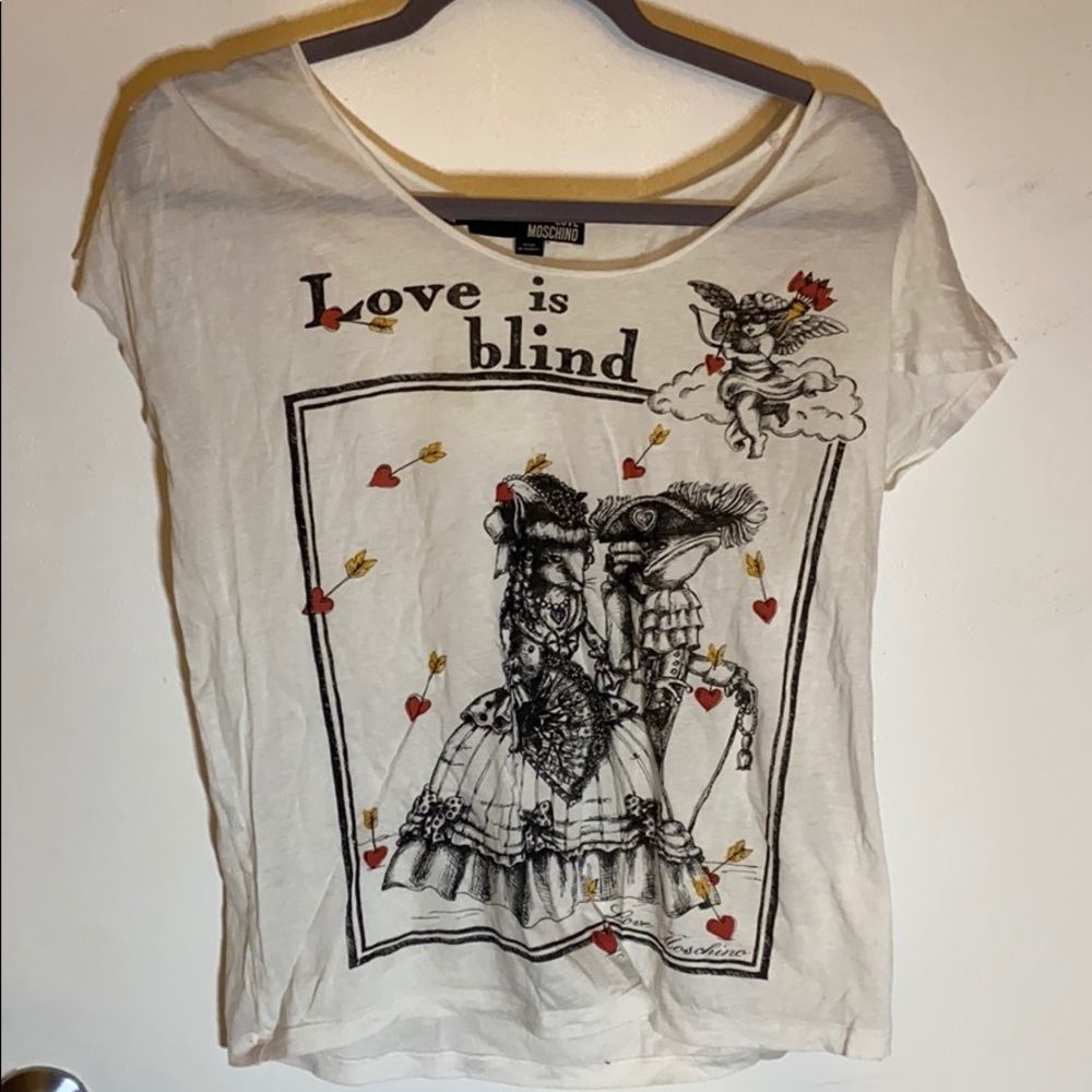 love moschino Love is blind tee shirt